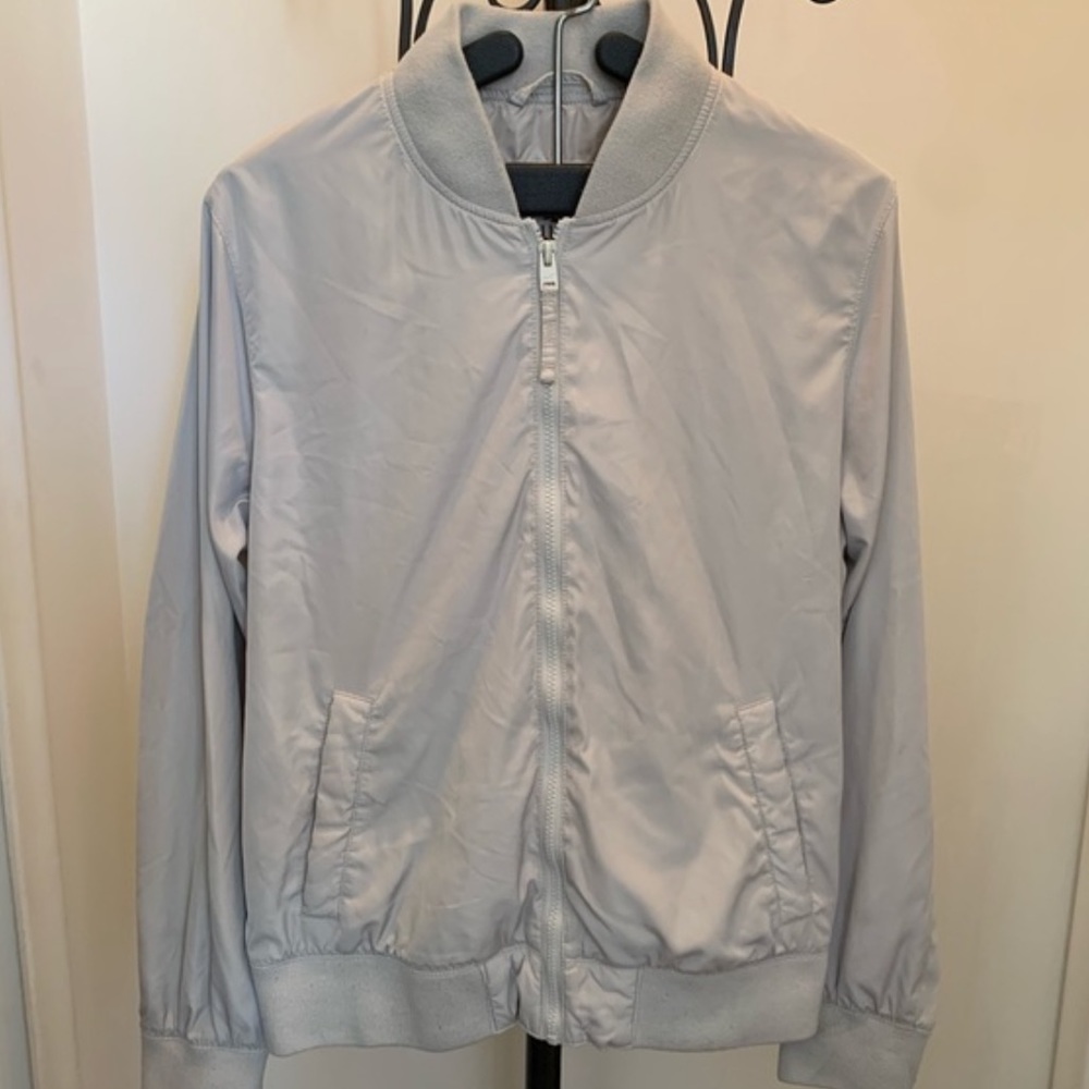 Mens lightweight windbreaker bomber jacket
